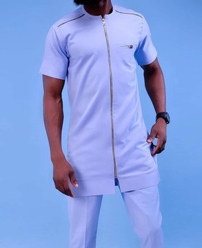 2 pièces, costume de sénateur traditionnel africain avec pantalon assorti
