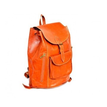 100% handmade high quality genuine leather backpack.
