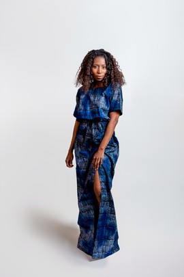 Adire Long dress | Tye And Dey Dress| Classic Long Adire| Gifts For Her| Gifts For Mom