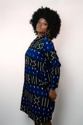 Robe chemise imprimé « Adama »