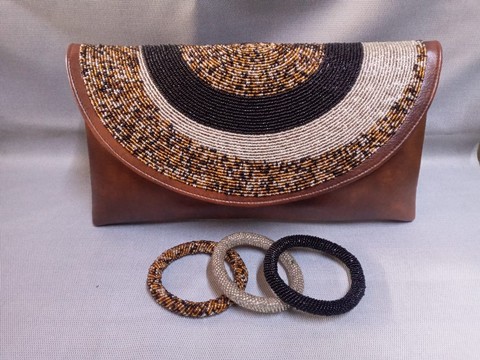 Clutch bag, beaded bag