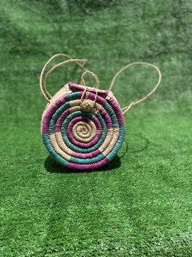 Sac en rotin fait main africain (Ensemble de 2)