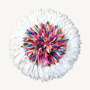 Juju Hat Blanc Multicolore de 80cm par Fékima