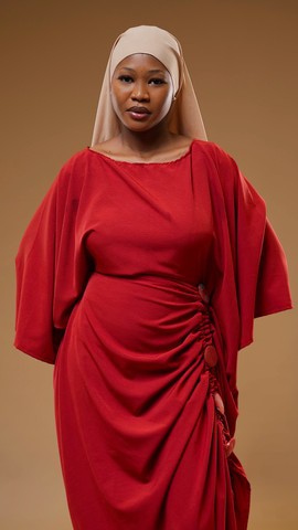 Boubou Assia rouge