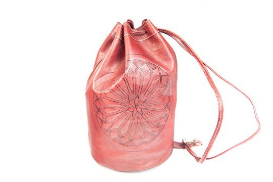 Very good quality handmade original real leather backpack