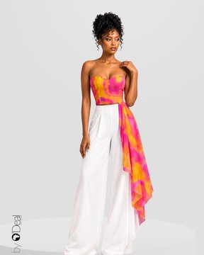 Double-sided wrap top