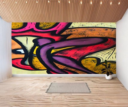 African Abstract Wall Art Sticker for Living Room