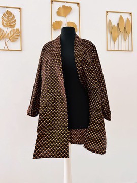 Veste blazer wax chic - doublée - veste tailleur en wax