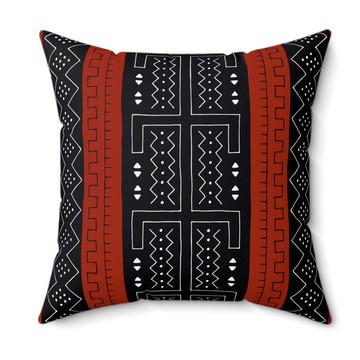(2 Sets) - Tribal African Mudcloth Pillow Cover | Native Decor (MORE SIZES AVAILABLE)