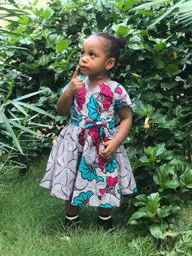 Little luminous wrap dress