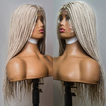 Tresses blanches, 60 tresses de couleur