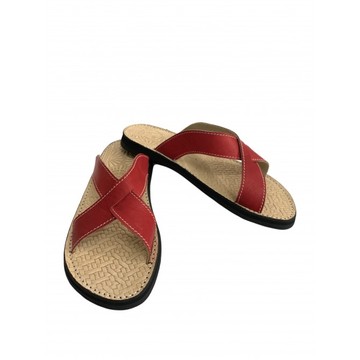 Sandale en cuir véritable pour femme