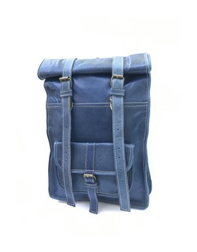 Handmade real natural leather satchel