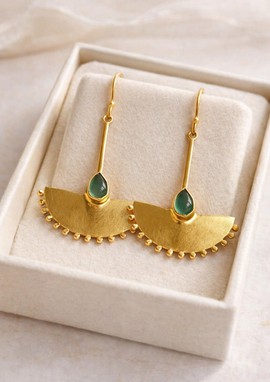 Beautiful pair of earrings, antique bronze, vintage ethnic style