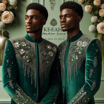 Bespoke men’s wedding suit, suit for men, prom suit jacket and trousers