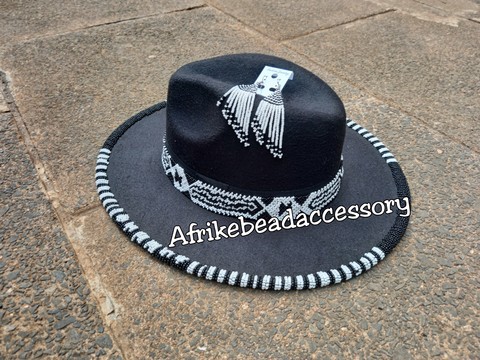 fedora hats, Beaded fedora, African fedora