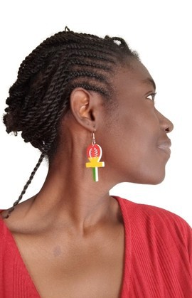 wooden earrings