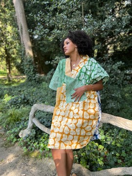 Boubou/caftan Adire “RICH Aunty”