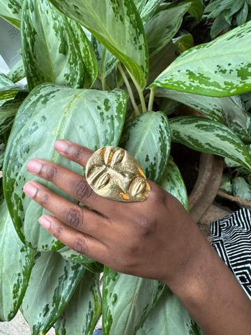 Magnifique bague en bronze «the Mask»