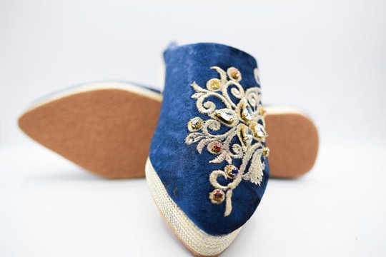 Babouche en cuir véritable authentique