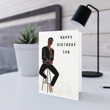 Happy Birthday Son Card | Birthday Greeting Card for Son, Boy, Teenager or Adult Son