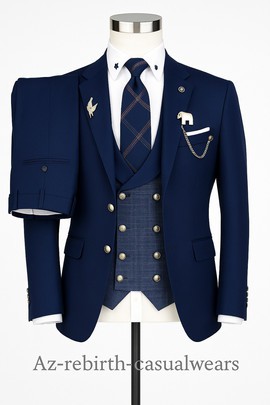 3 piece men’s tuxedo  men's wedding dress