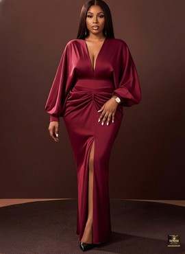 Floor-Length Evening Gown