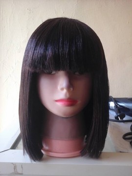 Suzzy  short bob wig, full fringe, African shop