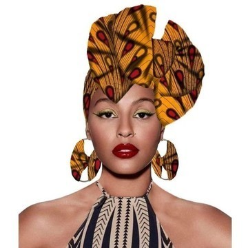 TURBAN ET BOUCLE D'OREILLE CREOLE