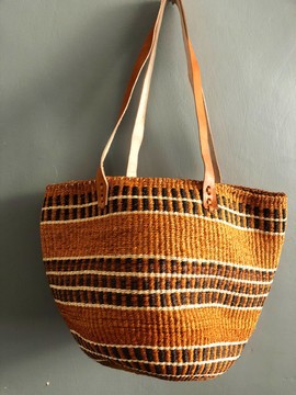 Sisal basket, Kiondo handbag, beach bag, African made bag, Kiondo, multicolored handbag