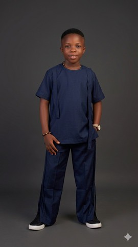 Boys' Navy Blue Senator Suit - Traditional Two-Piece Set