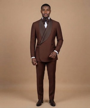 Double-Breasted Shawl Lapel Tuxedo Suit