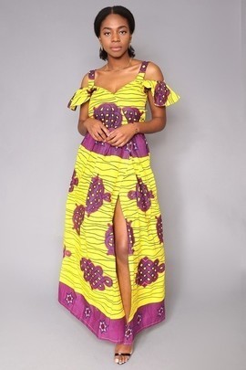 wura dress - yellow
