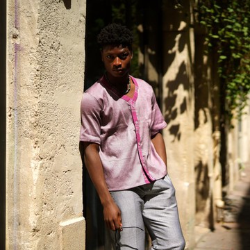 Tarrafal - Chemise en pagne tissé - pánu di téra