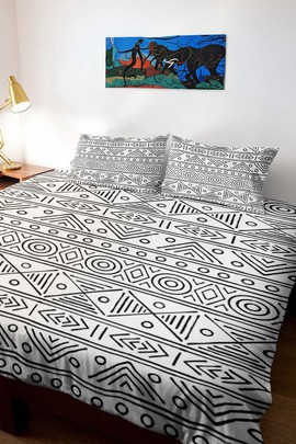 Traditional Print Ethnic Bedding Set Duvet and Pillow Covers (MORE SIZES AVAILABLE)