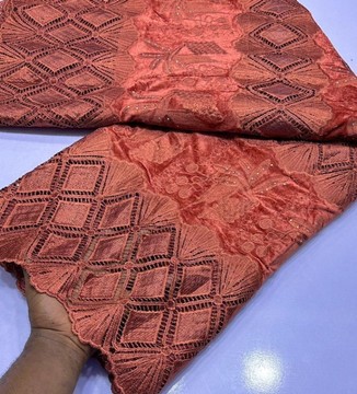 Tissu en dentelle de qualité, 5 yards