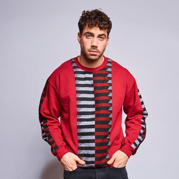 Burgundy color cotton sweatshirt
