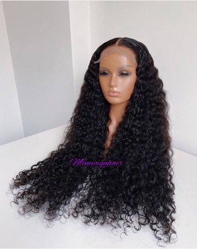 Deep Curl human hair wig