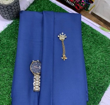 Senator 6 yards with curvefflink wrist watch and the likes