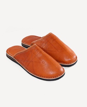 Babouche en cuir original fait main