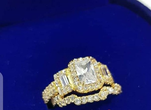 2pcs bague de perle vintage super solide/ensemble nouvelle mode/bague 14 carats