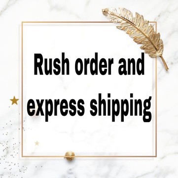 Rush order and express shipping