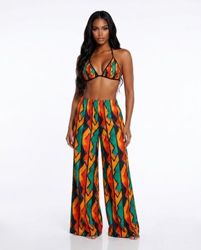 IMANY – Pantalon fluide • Motif EPA