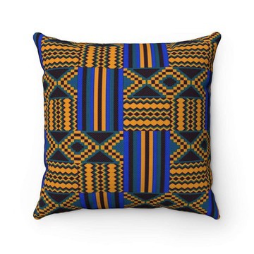 (2 Sets) - Kente Tribal Pillow Cover | Afrocentric Style Decor  (MORE SIZES AVAILABLE)