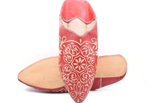 Babouche en cuir véritable authentique