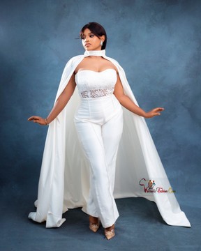 Combinaison de mariage ivoire avec cape amovible, jupe, combinaison de mariée, tailleur-pantalon de mariage civil
