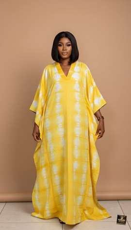 Adire Maxi Kaftan