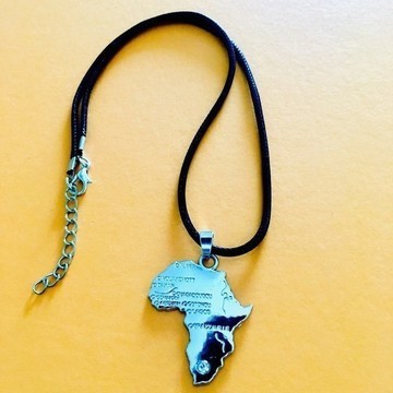 Magnificent pendant map of Africa