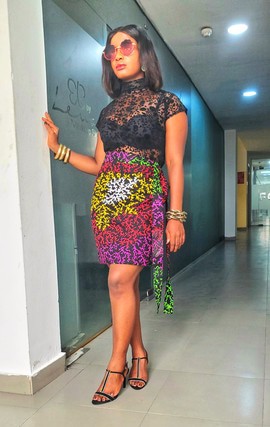 Jupe Ankara/Wax Amina élégante pour femme africaine, pour les occasions spéciales et les beaux jours, grandes tailles