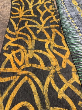 African Adire Eleko/ Handmade Nigerian Adire/ Quality Batik Fabric/  100% cotton/ Tie Dye Kampala1